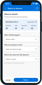 Report an Absence Mini-App